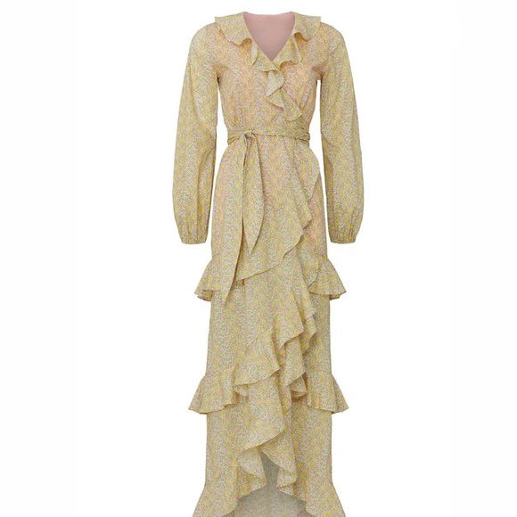 Cynthia Rowley Courtney Maxi Wrapped Dress - Picture 2 of 14